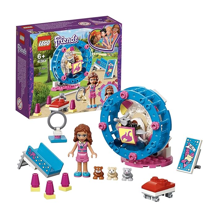 Lego 41383 Friends Olivias Hamster-Spielplatz, bunt