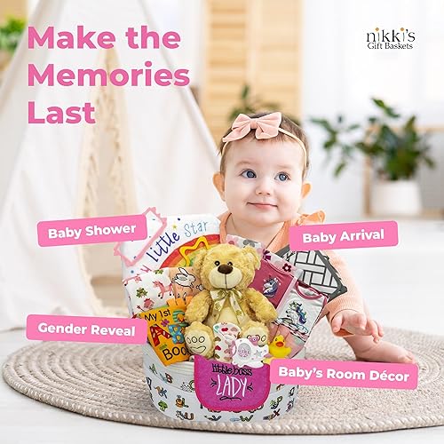 Bundle of Joy Deluxe New Baby Girl Gift Set Baby Essentials for Expecting  Moms Parents 25-Piece Newborn