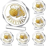 Anglechic 6 Pcs Acrylic Sports Trophy Award 4.72 x