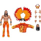Mattel WWE Ultimate Edition Action Figure Seth Rollins Fan Takeover Collectible with Interchangeable Accessories, Extra Heads &amp; Swappable Hands