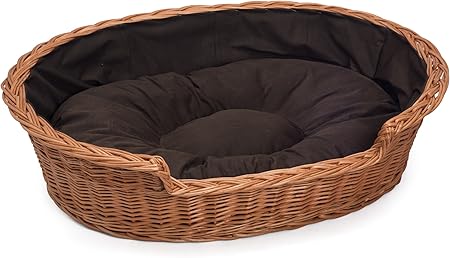 large dog basket bed