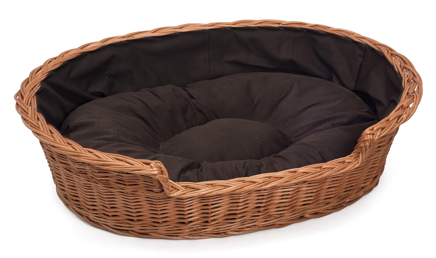 Prestige Wicker Dog Bed Basket, XXLarge, 115 cm, Dark Amazon.co.uk