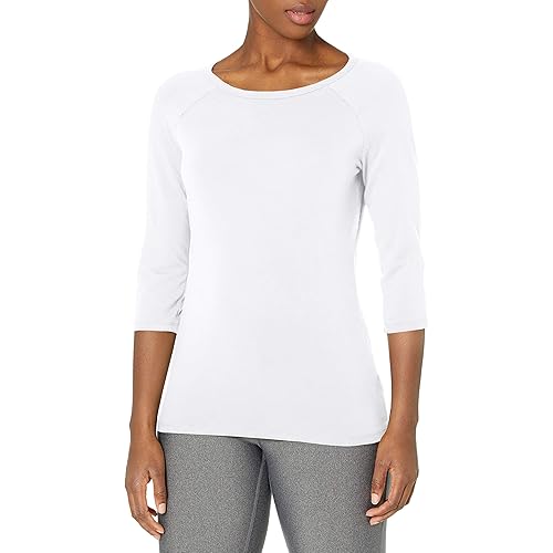 Hanes Women's Stretch Cotton Raglan Sleeve Tee