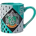 Silver Buffalo Harry Potter Hogwarts Slytherin House Crest Ceramic Mug, 14 Ounces