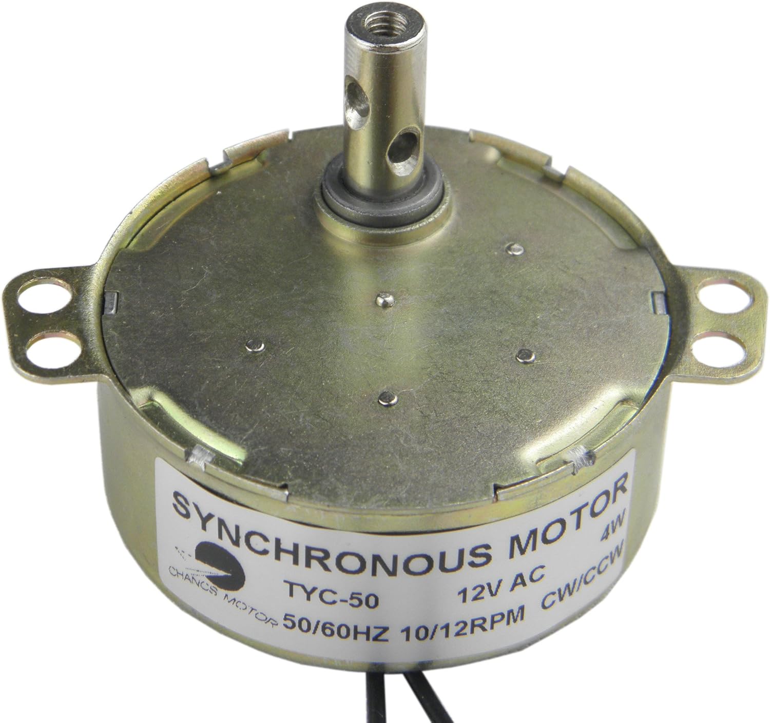 CHANCS TYC50 Synchronous Electric Motor 12V AC 1012RPM CW/CCW Geared