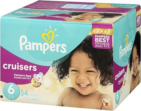 Pampers cruisers size 6 sesame street diapers - 54 ct (037000862710)