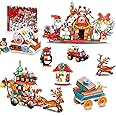 Advent Calendar 2024 Christmas Elk Sleigh Building Set, The Santa's Sleigh, Christmas Dessert House Building Block, 24 Boxes 864 pcs for Adults Teens Girls Ages 6+