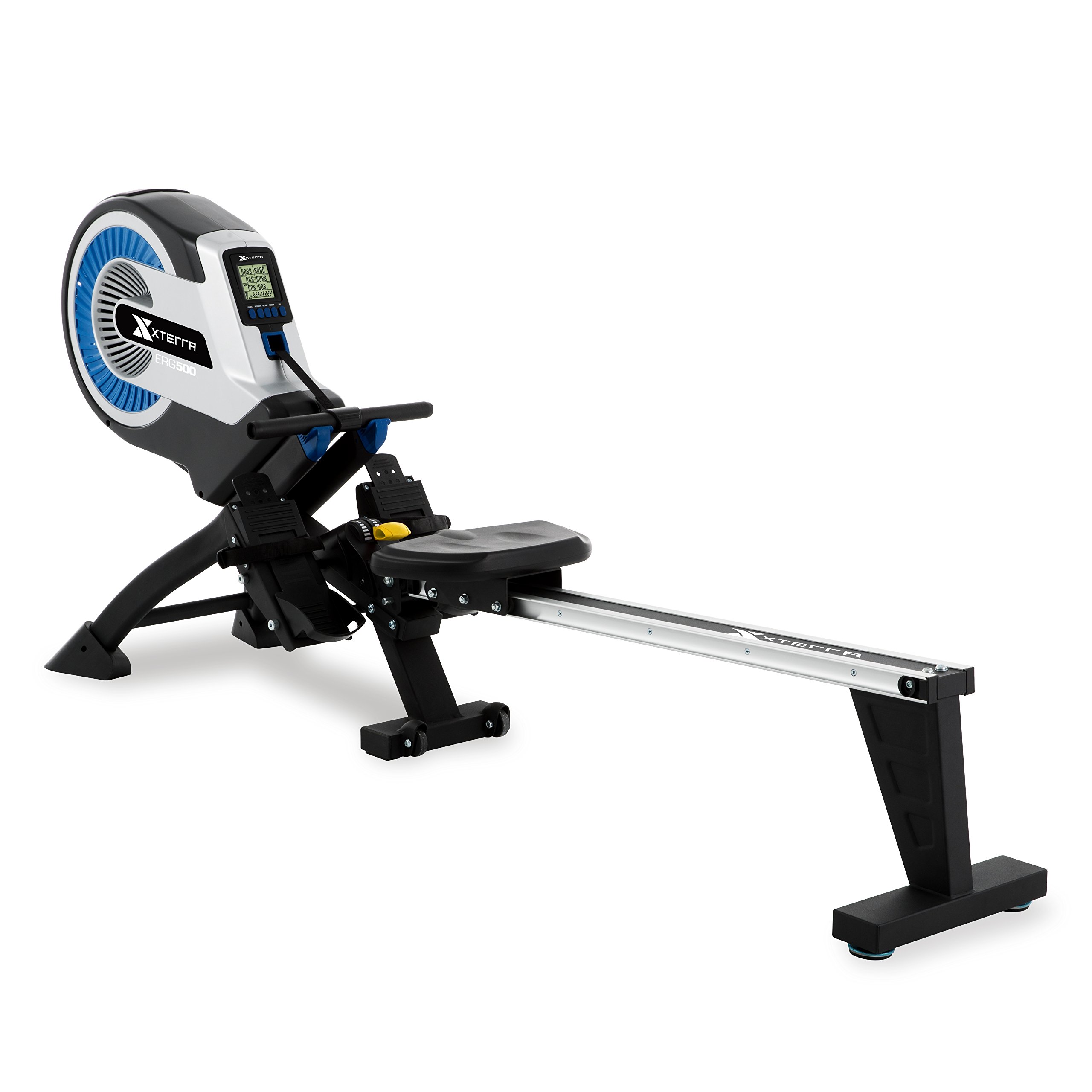 XTERRA Fitness ERG500 Air Turbine Rower, Silver/Black