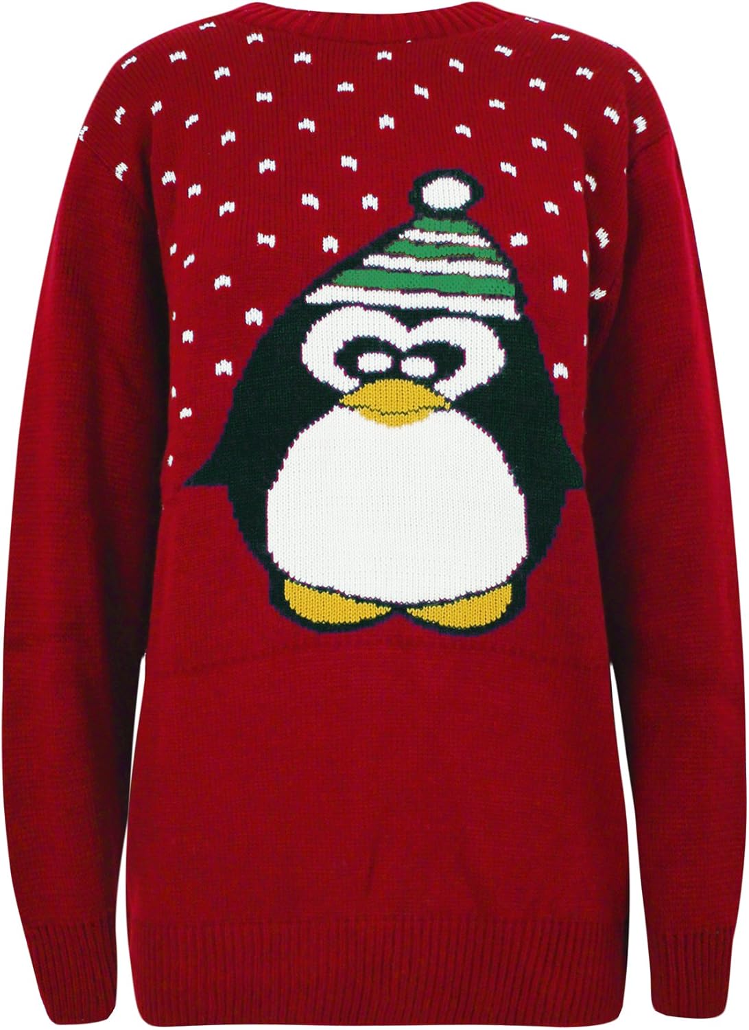 Oromiss Unisex Mens Ladies Jimmy Penguin Xmas Jumpers Christmas Festive Novelty Sweaters Stretch 