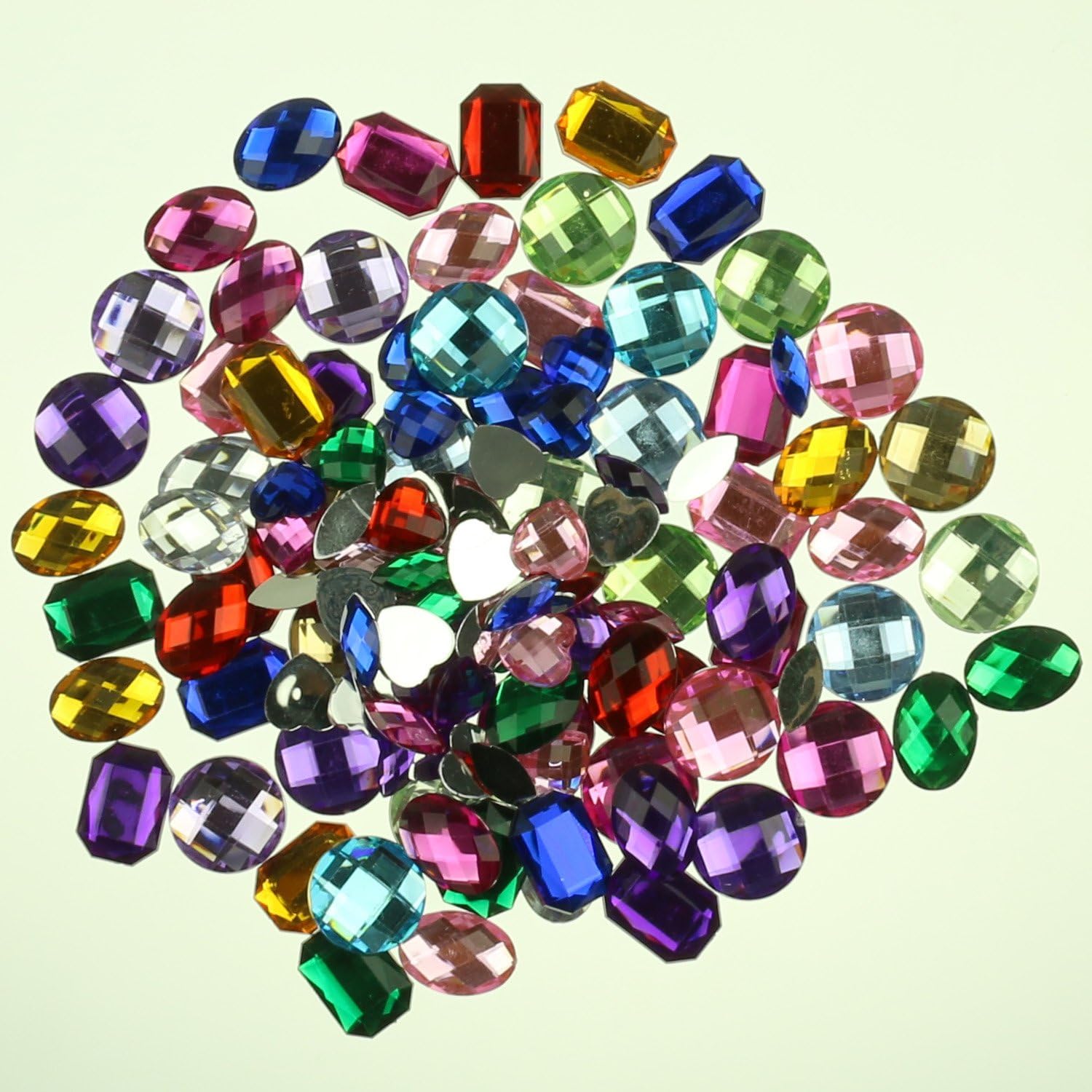 Pack of 120 Large Acrylic Jewels Gems 