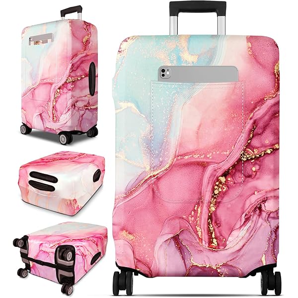 Protección De Equipaje Aprobada Por TSA Aberturas De Asa Universales En Cubiertas De Maleta Transparentes Premium Para Equipaje Con Ruedas