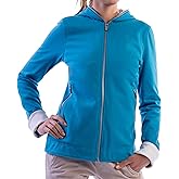 SCOTTeVEST Glow Hoodie for Women - 18 Hidden Pockets - Lightweight Zip Up Sweatshirt for Travel & More