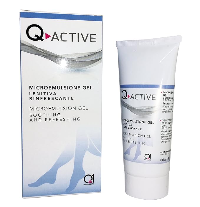 title=Q-ACTIVE crema sollievo e benessere- emulsione decongestionante, lenitiva ,