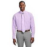 IZOD Men's Dress Shirt Regular Fit Long Sleeve