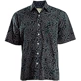 Johari West Autumn Gold Tropical Hawaiian Batik Shirt