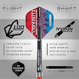 Red Dragon Peter Wright Snakebite 20g Steel Tip Darts Set with Flights & Shafts view 3