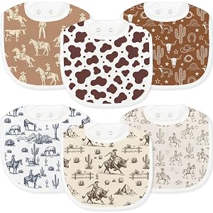 Papmiunm Baby Bibs for Baby Boys Girls 6-Pack