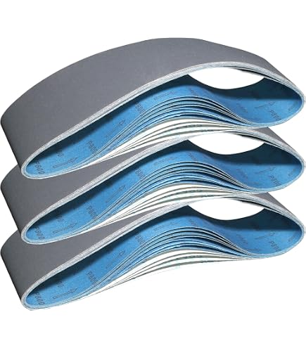 4 X 36 Inch Zirconia Sanding Belts 80 Grit – 8-Piece Pack For Metal, Wood, Rust Removal & Belt Sanders