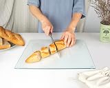 Kitchenville Glass Cutting Board 16x12 Tempered Counter Protector view 3