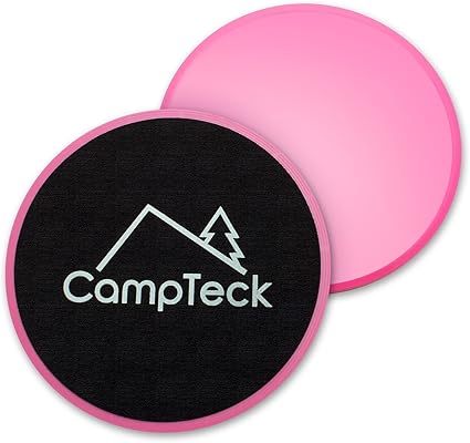 Campteck 2x Doppelseitig Core Sliders Gleitscheiben Fitness