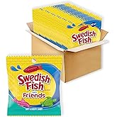 SWEDISH FISH and Friends Soft &amp; Chewy Gummy Candy, Bulk Candy, 12 Bags