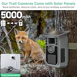 Hrivcam Trail Camera 4K 64MP WiFi Solar Game