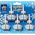 Glade PlugIns Refills Air Freshener, Scented and Essential Oils for Home and Bathroom, Starlight & Snowflakes, 3.35 Fl Oz, 5 Count