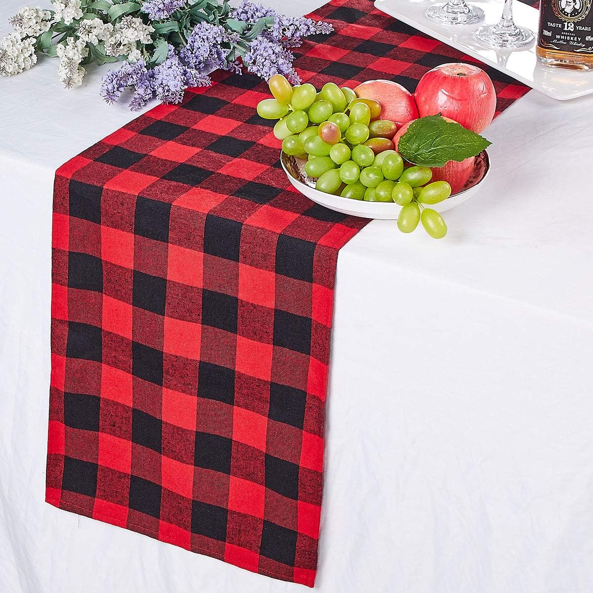 Best buffalo plaid table runner 36