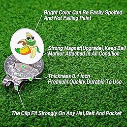 FINGER TEN Golf Ball Markers 3 Pcs with 3 Pack Hat