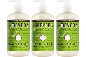 MRS. MEYER'S CLEAN DAY Hand Soap, Made with Essential Oils, Apple, 12.5 fl. oz - Pack of 3