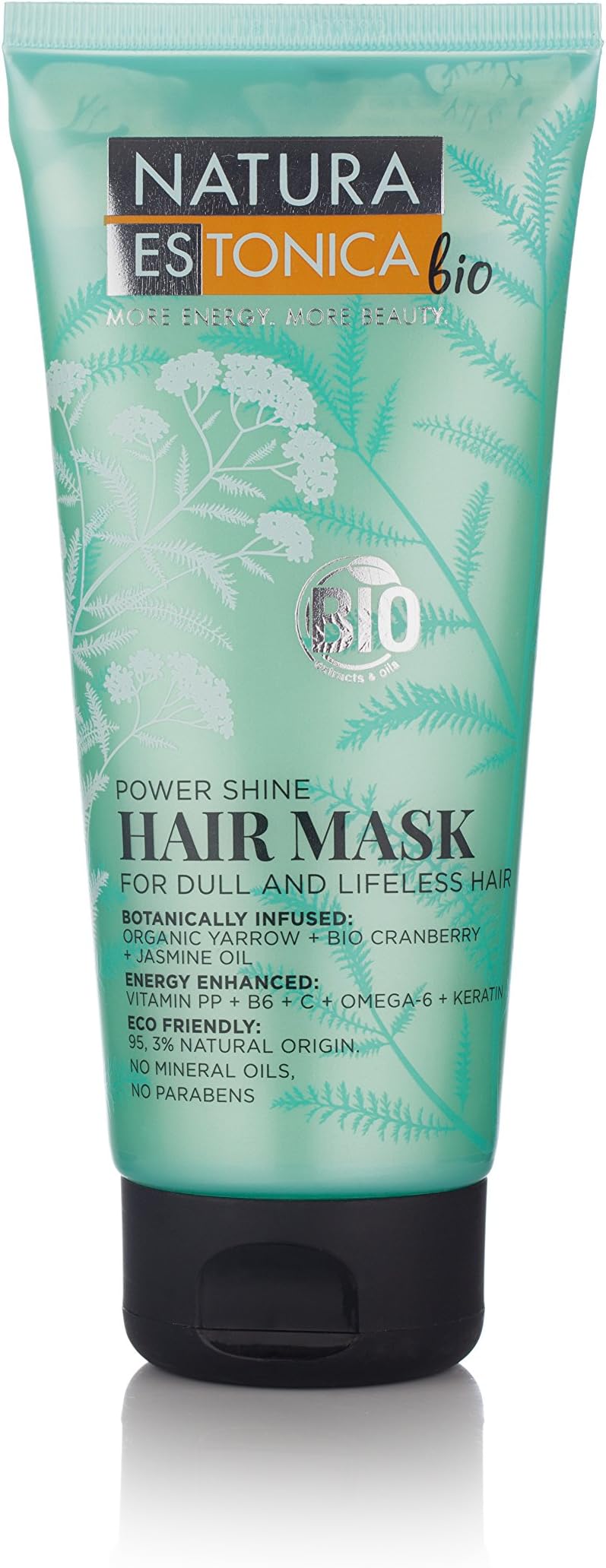 Natura Estonica Bio Power Shine Natural Hair Mask for Dull and Lifeless Hair 200ml