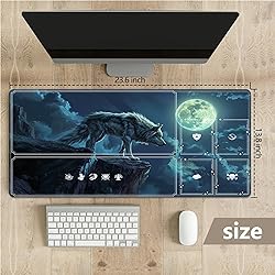 Tabletop Card Playmat with Magic Zones, 24 x 14