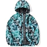 SUNDAY ROSE Boys Windbreaker Jacket Hooded Lightweight Windroof Water-resistant Outdoor Coats for Kids
