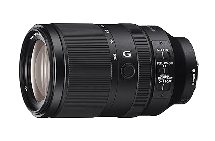 Sony SEL-70300G G Tele-Zoom Objektiv (70-300 mm, F4.5-5.6, OSS, Vollformat, geeignet für A7, A6000, A5100, A5000 und Nex Seri