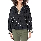 Velvet by Graham & Spencer Women's Ania Novelty Embroidery Blouse