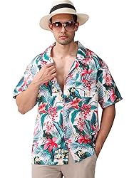 Hawaiian Shirts for Men Casual Beach Summer Shirt