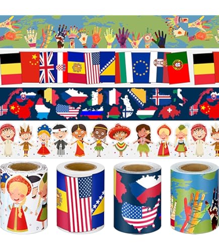 32.8ft Popcorn Bulletin Board Border - Movie Night Die-Cut Trim For Party Decorations