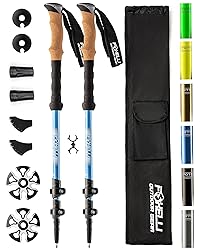 Foxelli Trekking Poles – 2-pc Pack Collapsible