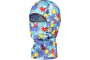 BLACKSTRAP Kids' Hood ExoHinge Balaclava Ski Mask, Helmet Compatible, Keeps Kids Comfortable and Warm