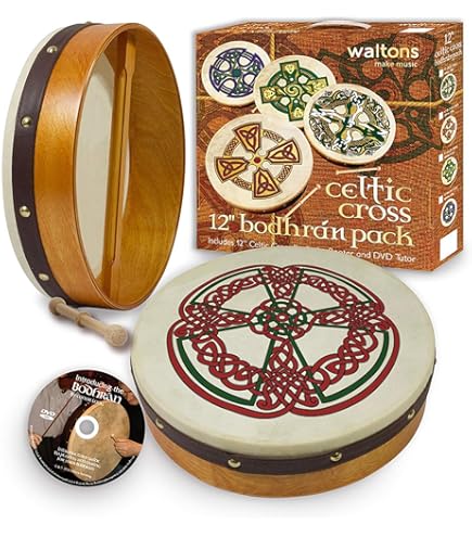 Amazon.com: Waltons WM2490 18-Inch Pro Deluxe Black Bodhran