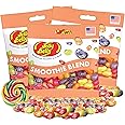 Needzo Smoothie Blend Jelly Bean Mix, Grab and Go Fruity Snacks for Movie Nights, Party Favors, and More, Candy Swirl Accessory Included, 3 Pack, 3.5 Ounces