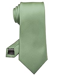 RBOCOTT Silk Sage Green Tie Business Wedding Formal