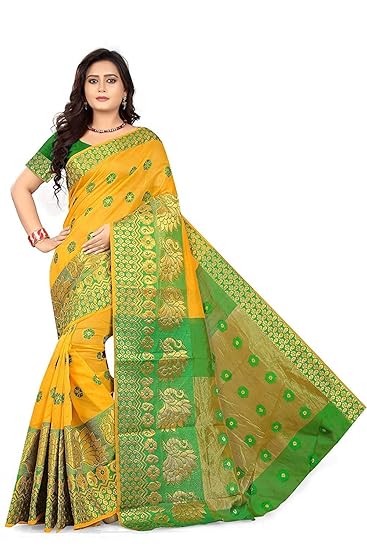 saree(globalia creation saree for women half sarees offer designer art silk 2018 sadi kanchipuram sari)