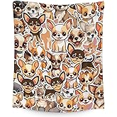Chihuahua Blanket Gifts - 40x50 Inches Cute Throw Blanket for Kids & Adults - Brown Soft Fuzzy Blankets for Couch, Sofa