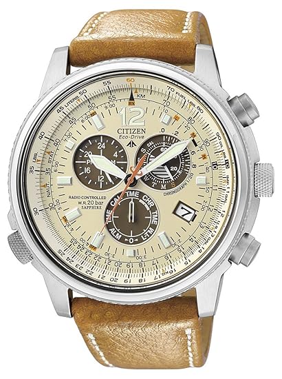 Citizen Crono Pilot Funkuhr AS4020 – 44B – Armbanduhr Herren