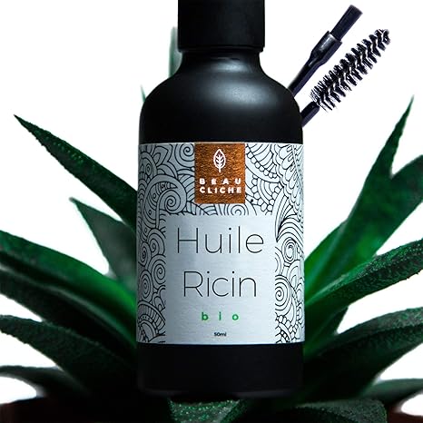 50ml Huile De Ricin Bio Pressée à Froid Pure Soin 100