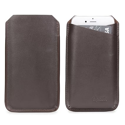 Urcover® UNIVERSAL 6 Zoll Schutz-Hülle Pulltab Hülle Schale Pull Tab Etui Cover Case Handy Zubehör Tasche Dunkel Braun
