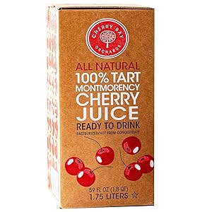 Cherry Bay Orchards - 100% Montmorency Tart Cherry Juice | 59 oz bag in a box | Not from concentrate | All Natural Ingredients, Gluten Free, GMO Free, Natural Antioxidants, No Added Sugar