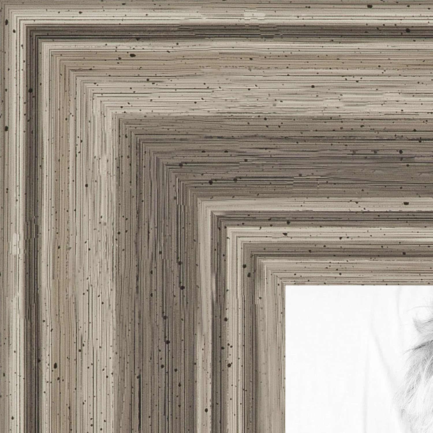 ArtToFrames 26x26 Inch Silver Picture Frame, This 2" Custom Wood Poster Frame is