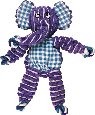 KONG Floppy Knots Knotted Rope Dog Toy Medium Large Elephant